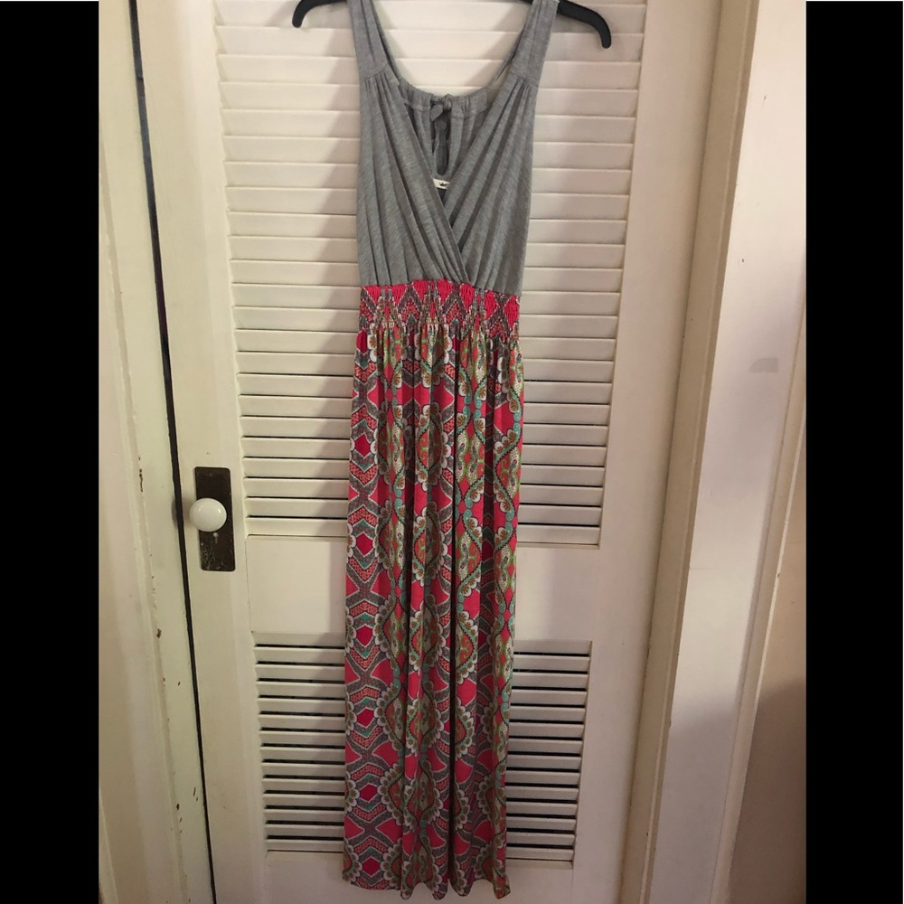 Le Lis Carlene 2fer Knit Maxi Dress